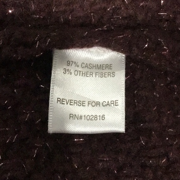 Garnet Hill cashmere vintage ladies sweater - Picture 3 of 4